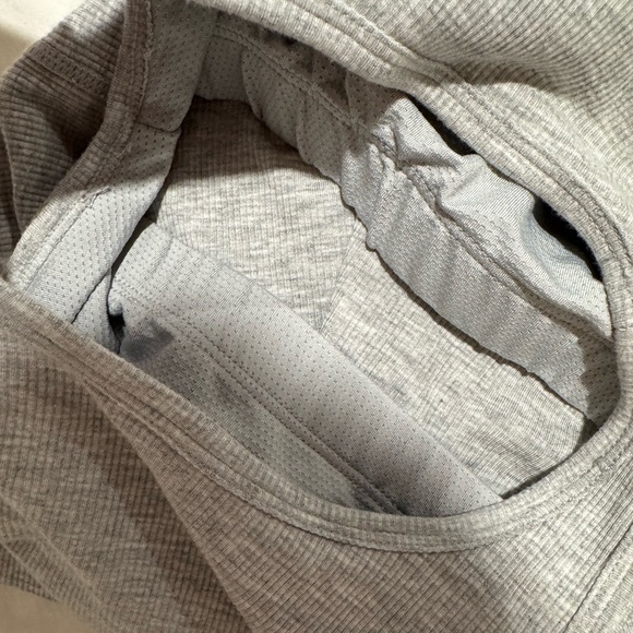 Yogalicious Gray Heavenly Rib Stacy Crop Tank Top - Picture 5 of 6